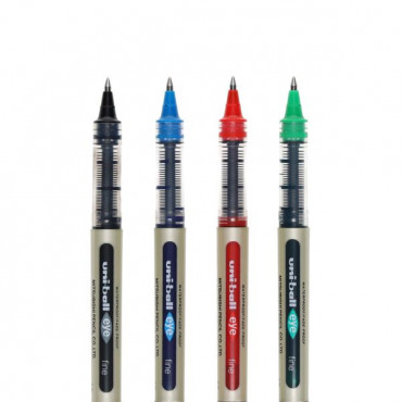 Uni-ball 157 0.7mm Eye Fine Rollerball Pen 7 Asst