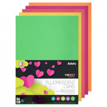 A2 Fluorescent Card 20 Sheets
