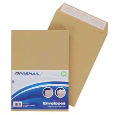 Envelopes C5 Manilla Pk25 Peel And Seal
