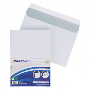 C5 Envelopes Pk 25 White