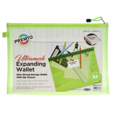 Mesh Wallet B4+ Expanding Mesh Wallet Green