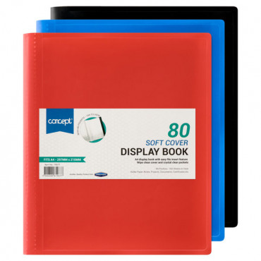 80 Pocket A4 Display Book Soft Cover