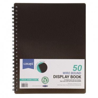 A4 Wire 50 Pocket Display Book