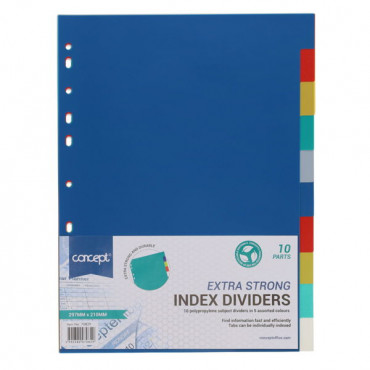 SUBJECT DIVIDERS X 10
