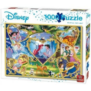 Disney Hearts of Gold 1000 Piece Puzzle