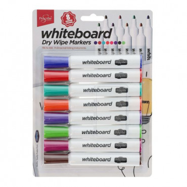 8 Dry Wipe Whiteboard Markers Proscribe