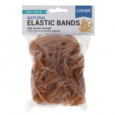 Rubber Bands Bag 100G Size 38
