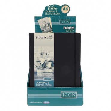 A4 Black Journal And Sketch Book 192Pg