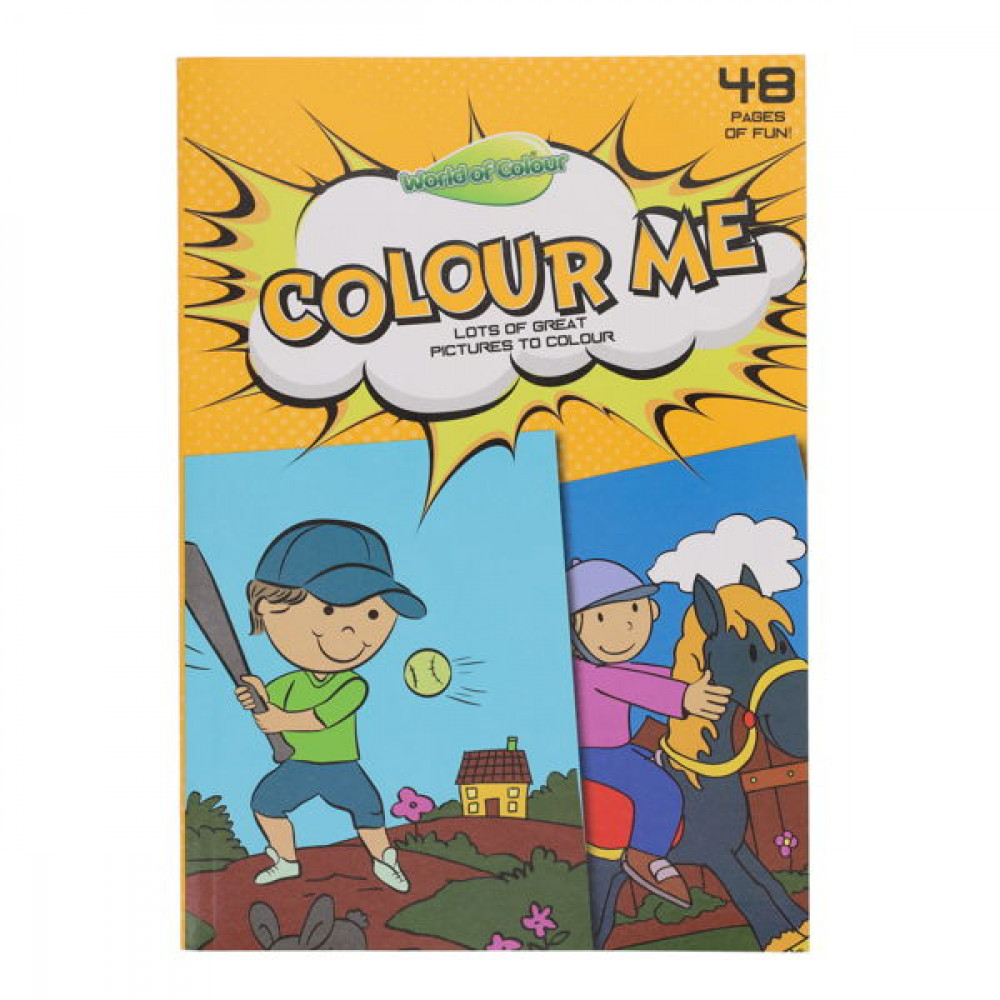 A4 Colouring Bool Boys 48Pg