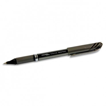 PENTEL ENERGEL 0.7MM METAL TIP BLACK