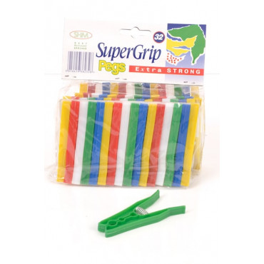 Super Grip Pegs Pkt 32