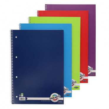 A4 Spiral Notepad 160Pg Assorted