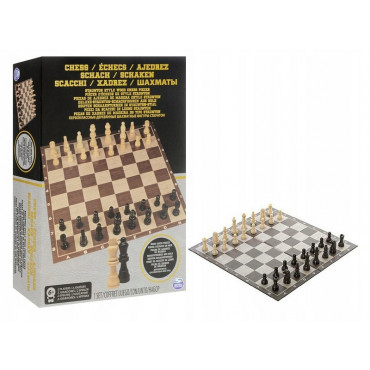 Classic Wooden Chess Black & Gold