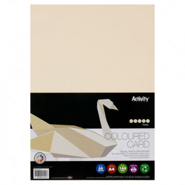 A4 Card Pk 50 Ivory