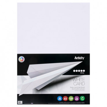 A2 White Card Pk 25