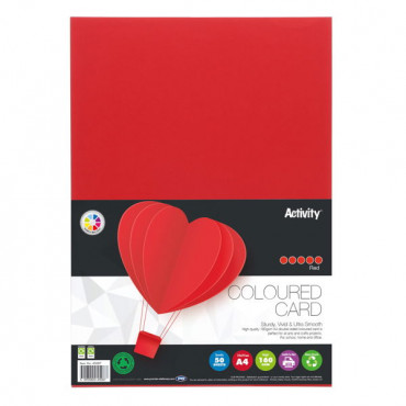 Activity Card Red 50Sheets A4