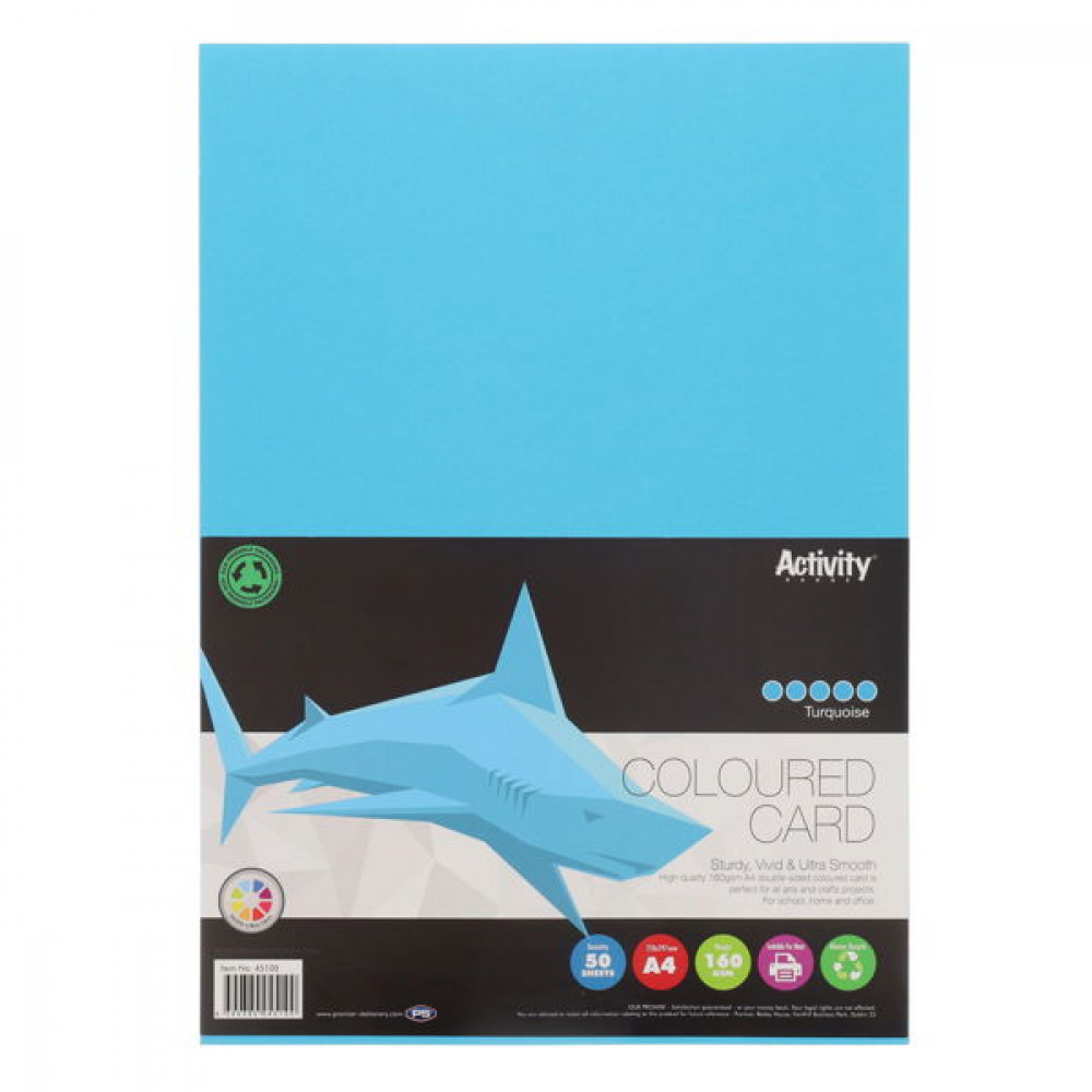 Activity Card Turquoise 50 Sheets