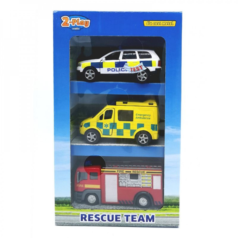 DIE CAST EMERGENCY GIFTSET W/LIGHT & SOUND