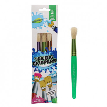 Big Grip Brush Set Round Pk3 Woc