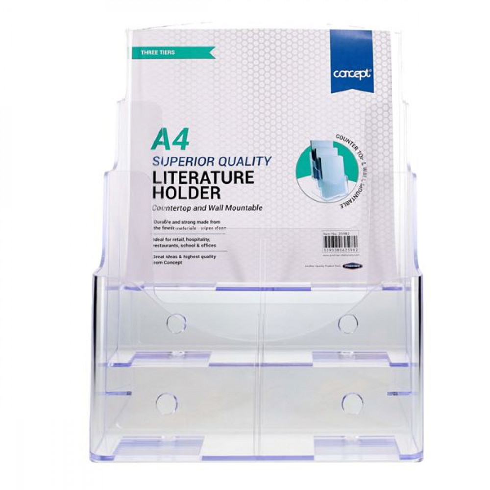 A4 Literature Holder - Three Tier