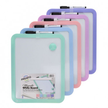 Premto Pastel Magnetic Dry Wipe Whiteboard