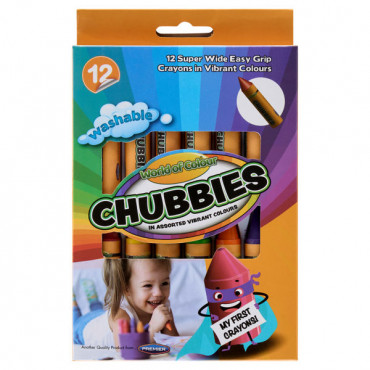 CRAYONS  BOX 12 YOUNG HANDS WORLD OF COLOUR