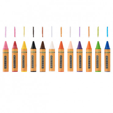 CRAYONS  BOX 12 YOUNG HANDS WORLD OF COLOUR
