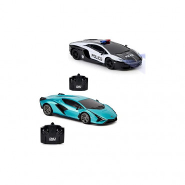Remote Control Police Car Vs Sian Twin pack 1:24