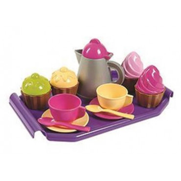 Tea Set On Tray Cup Cake Set