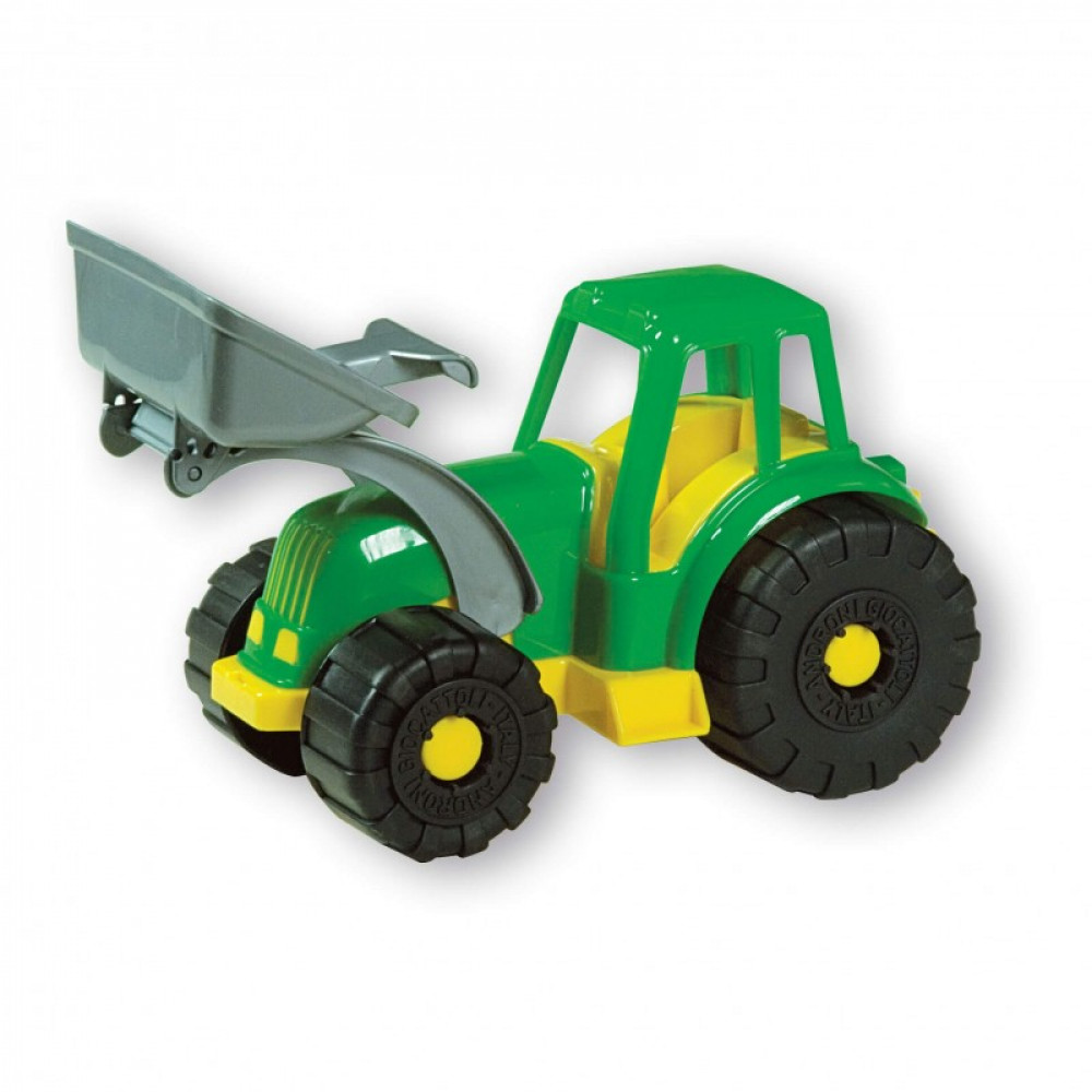 Tractor W/Loader Green & Yellow