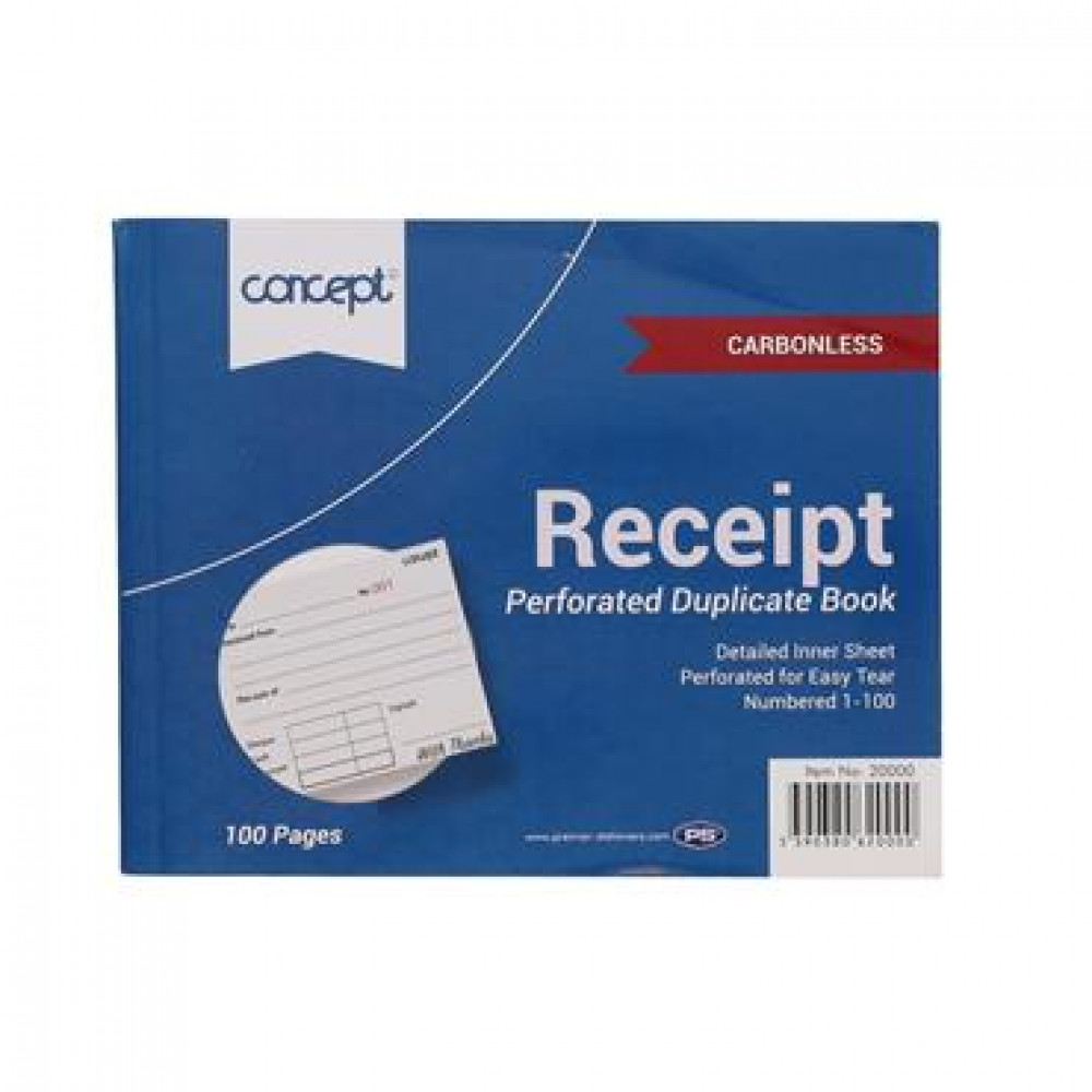 Concept Carbonless Receipt Book 100pg