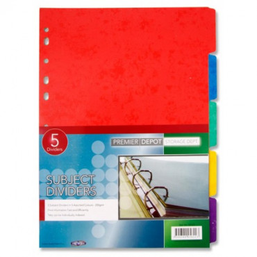 Subject Dividers Pk5