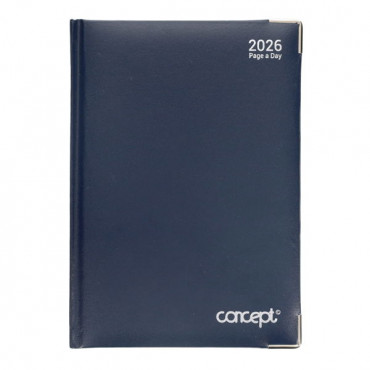 2026 A5 Diary Page A Day - Navy