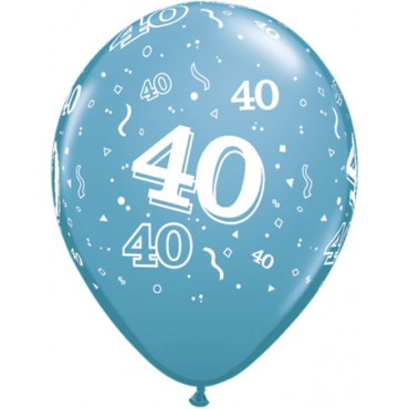 Balloons 40Th Birthday Pk 10 Assorted