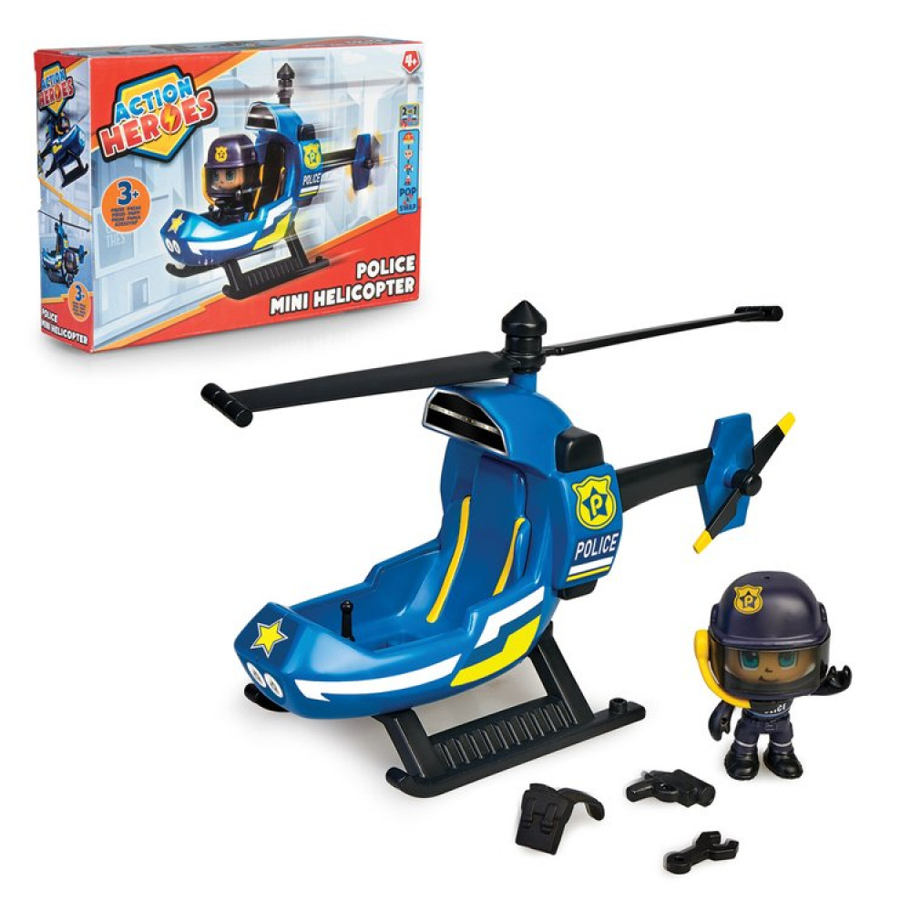 ACTION HEROS POLICE MINI HELICOPTER