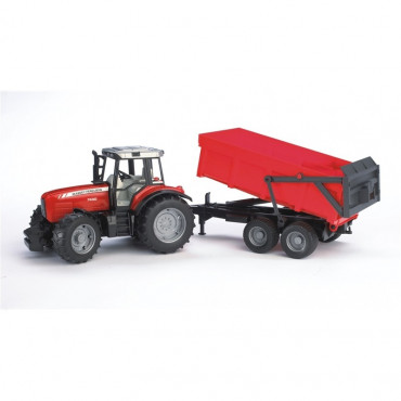 Massey Ferguson Tractor 7480 With Trailer