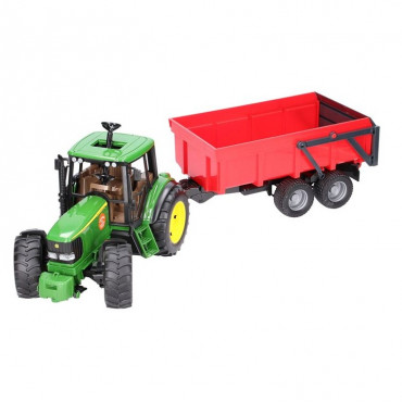 John Deere 6920 With Red Tipping Trailer