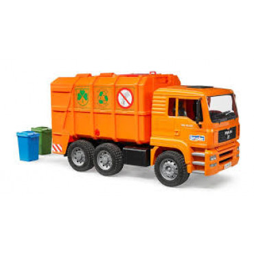 Orange Refuse Truck