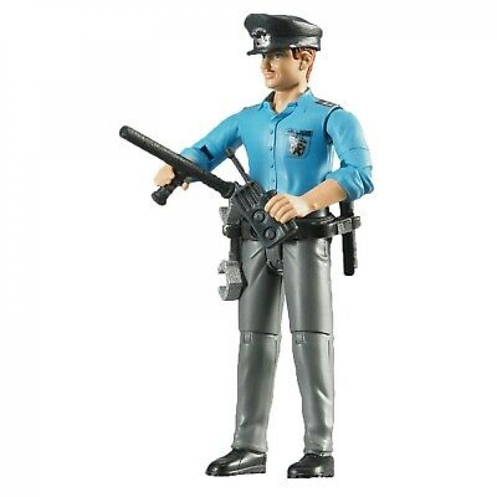 Bruder Figure Policeman With Accesories