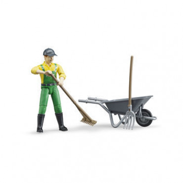 Bruder Figure Set Farmer with Accessories