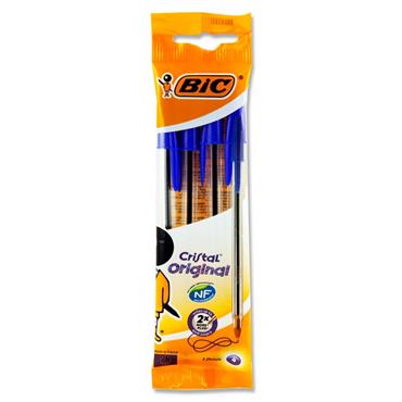 Bic Cristal Original Blue 4 Pk  Ballpoint Pens