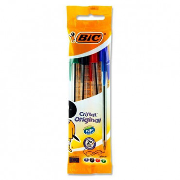 Bic Cristal Original Ballpoint Pens Asst Colours 4