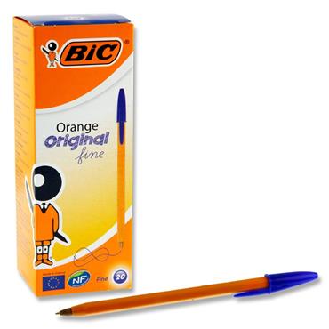 Orange Original Fine Ballpoint Pens Blue