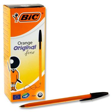 Orange Original Fine Ballpoint Pens Black