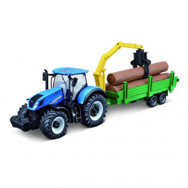 NEW HOLLAND 10CM TRACTOR & TREE FORWARDER