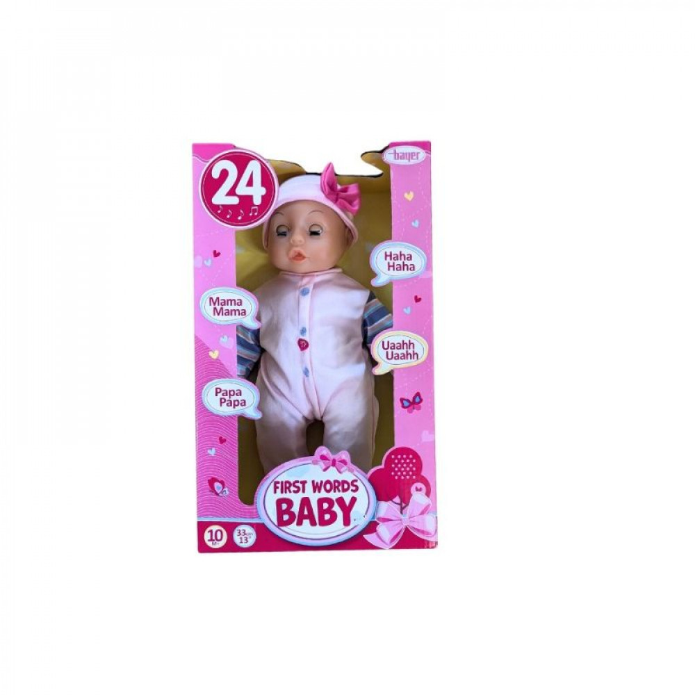 DOLL WITH SOUND 33 cm - assorted