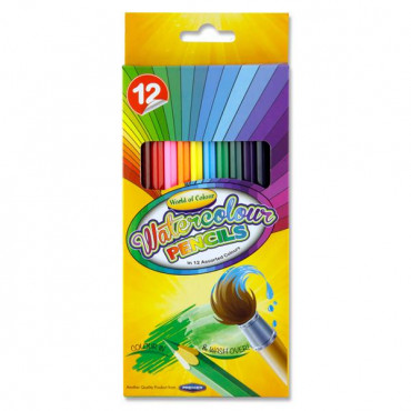 Watercolour Colouring Pencils 12Pk