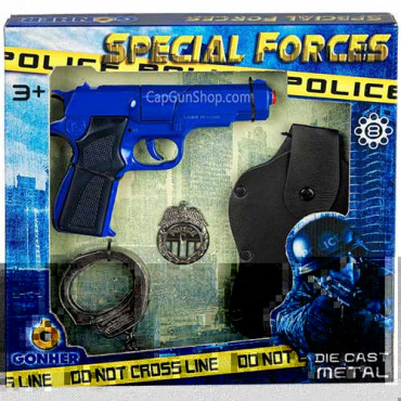 Police Gun Set Diecast Gonher