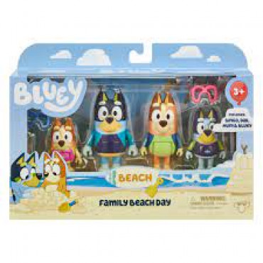 BLUEY BEACH FAMILY S9 FIG 4PK