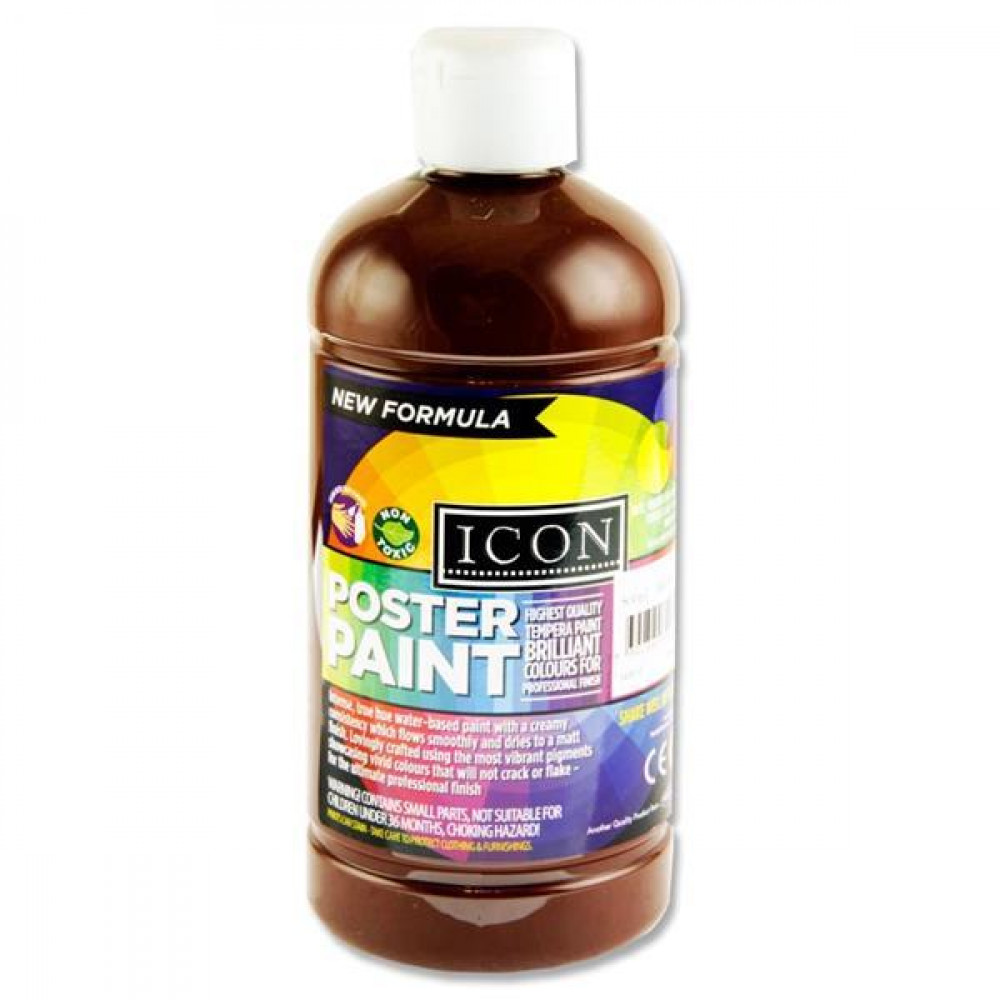 Burnt Umber Brown Poster Paint 500Ml